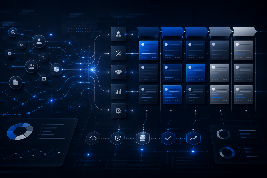 business operations systems and CRM workflow structure